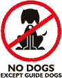 no dogs!